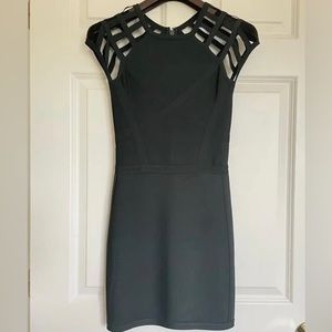 Bebe Bodycon Dress | Size:S Color:Forest Green